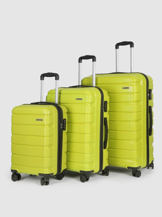Teakwood Leathers - India Set of 3 360-Degree Rotation Hard Sided Trolley Bag-191L