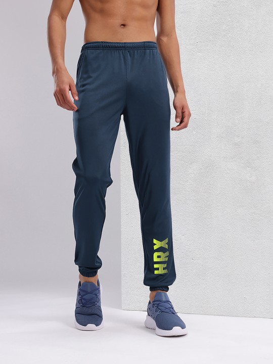 HRX by Hrithik Roshan - Men Typography Print Rapid-Dry Training Joggers