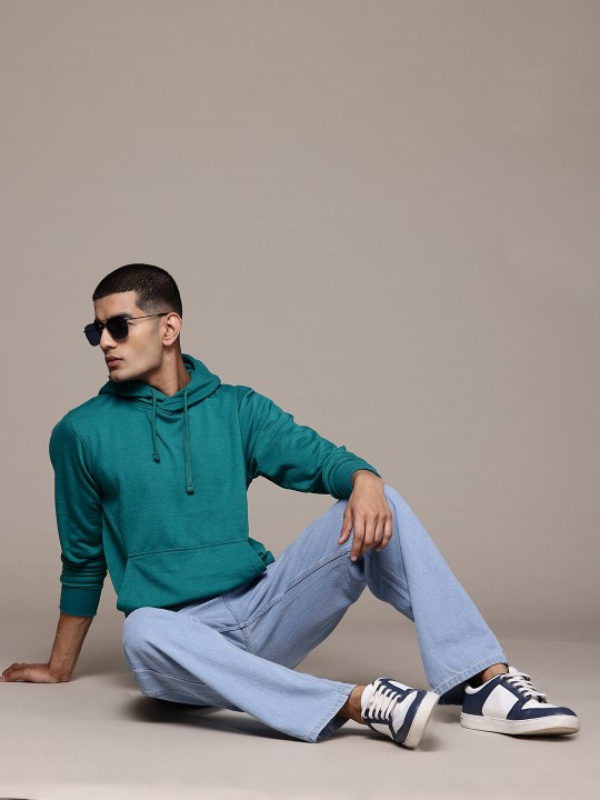 Roadster - The Lifestyle Co. Solid Hooded Sweatshirt