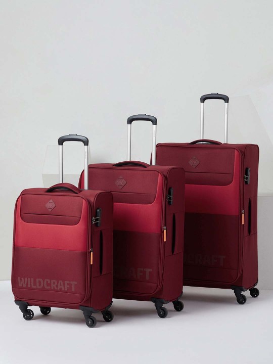 Wildcraft - Unisex Capri Set of 3 Trolley Suitcases - Cabin, Medium & Large