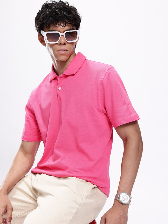 Kook N Keech - Solid Polo Collar T-shirt