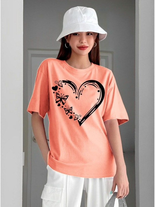 Kushi Flyer - Women Printed Oversized T-shirt