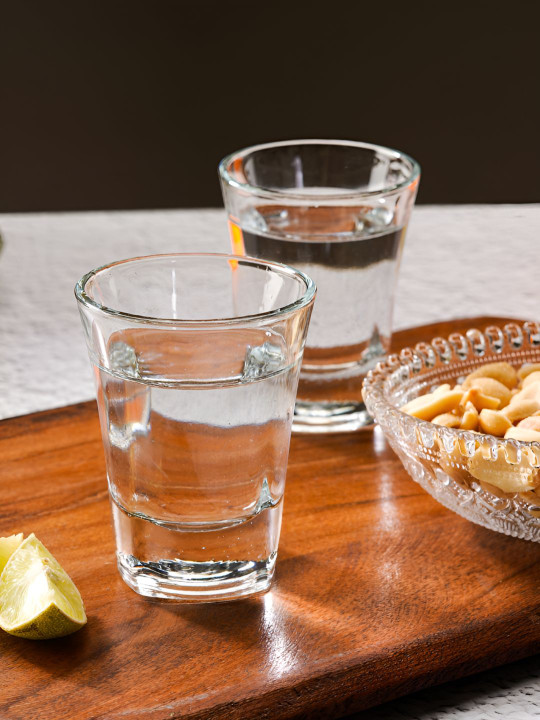ceradeco - Transparent 6 Pcs Dishwasher and Microwave Safe Shot Bar Glass