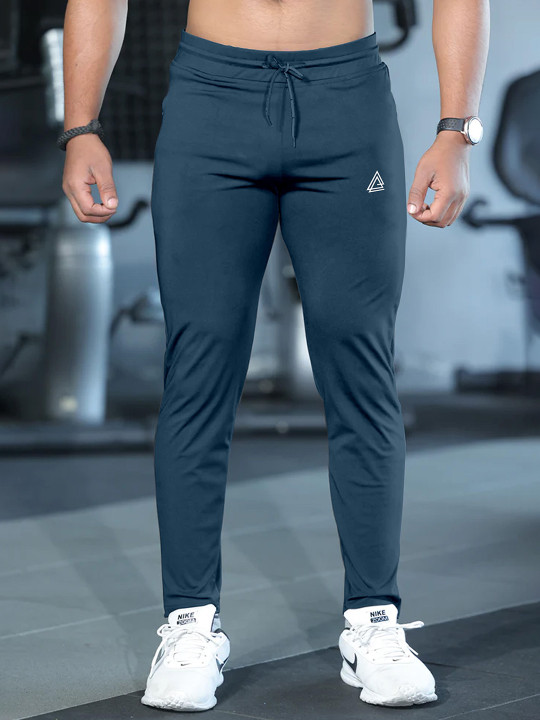 FTX - Men Brand Logo Printed Dry Fit Regular Fit Mid-Rise Track Pant