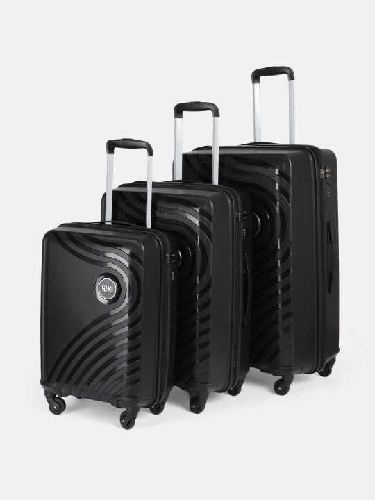 Wildcraft - Onyx Lite Set Of 3 Textured Hard Suitcase Trolley Bag- 185L