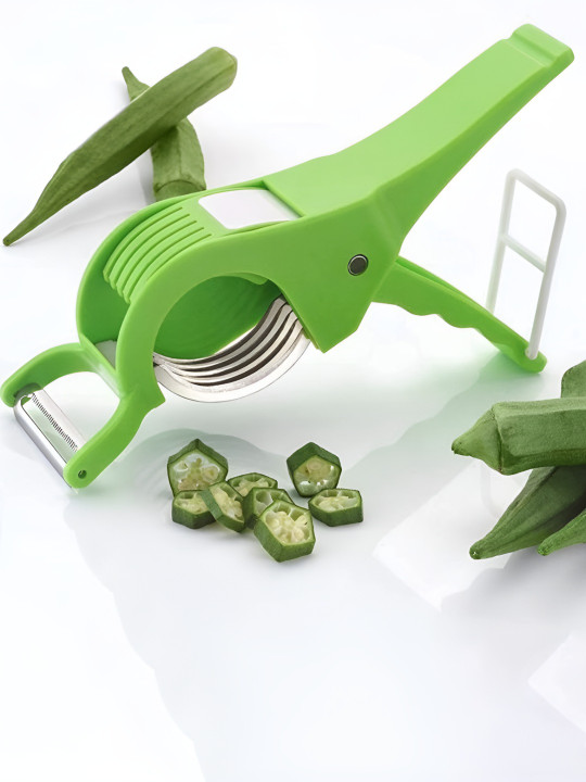 Kuber Industries - Green Vegetable & Fruit Chopper