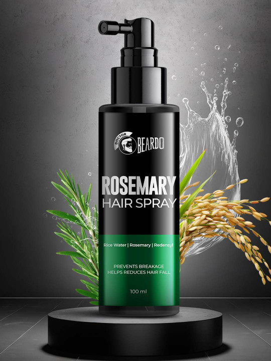BEARDO - Rosemary Hair Spray with Rice Water & Redensyl to Boost Hair Growth - 100 ml