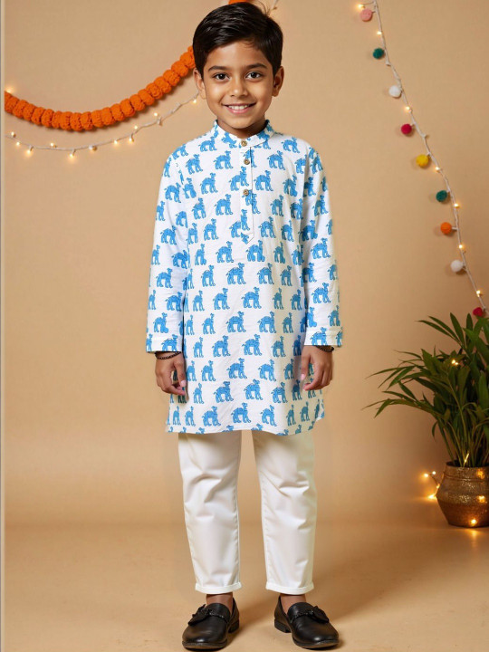 Nauti Nati - Animal Printed Kurta Pyjama Set
