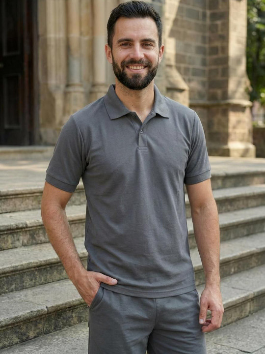 Moda Rapido - Men Polo Collar T-shirt
