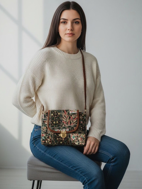HERE&NOW - Ethnic Motifs Printed Sling Bag