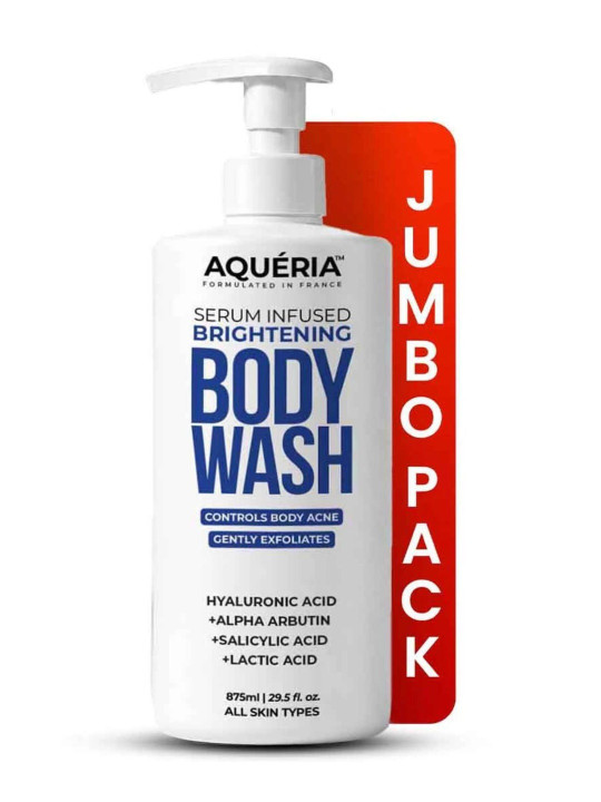 Aqueria - 3 in 1 Brightening Body Wash with Hyaluronic Acid Alpha Arbutin 875 ml
