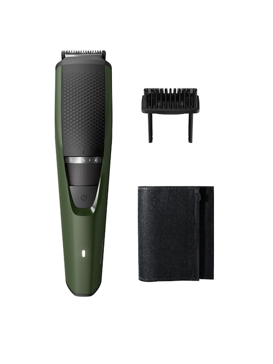 Philips - Men BT3211/15 Series 3000 Rechargeable Beard Trimmer - Olive Green