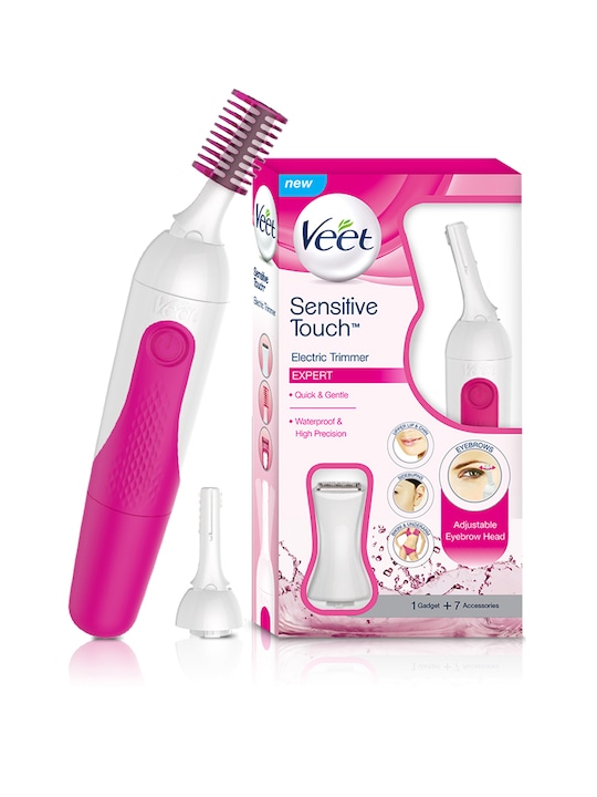 Veet - Women Sensitive Touch Expert Electric Hair Trimmer - Pink & White