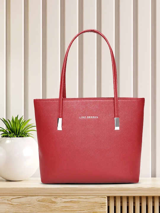 Lino Perros - Red Solid Shoulder Bag