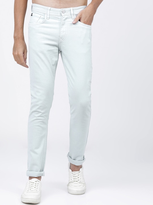 LOCOMOTIVE - Men Blue Slim Fit Mid-Rise Clean Look Stretchable Jeans