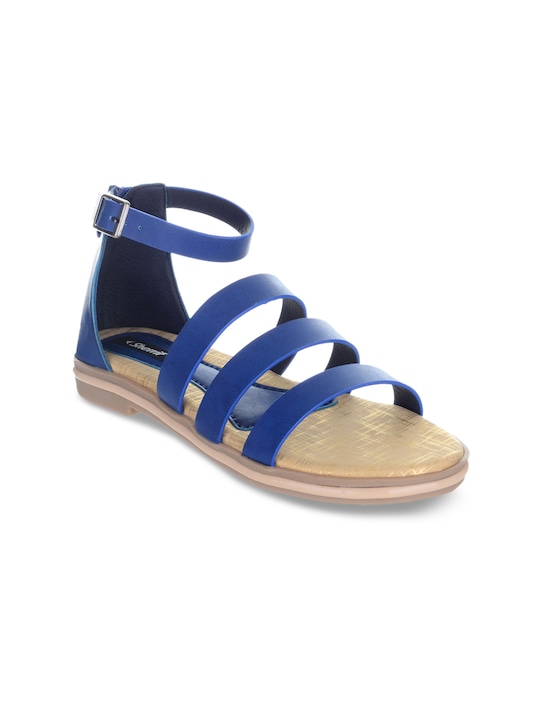 Sherrif Shoes - Women Blue Solid Gladiators