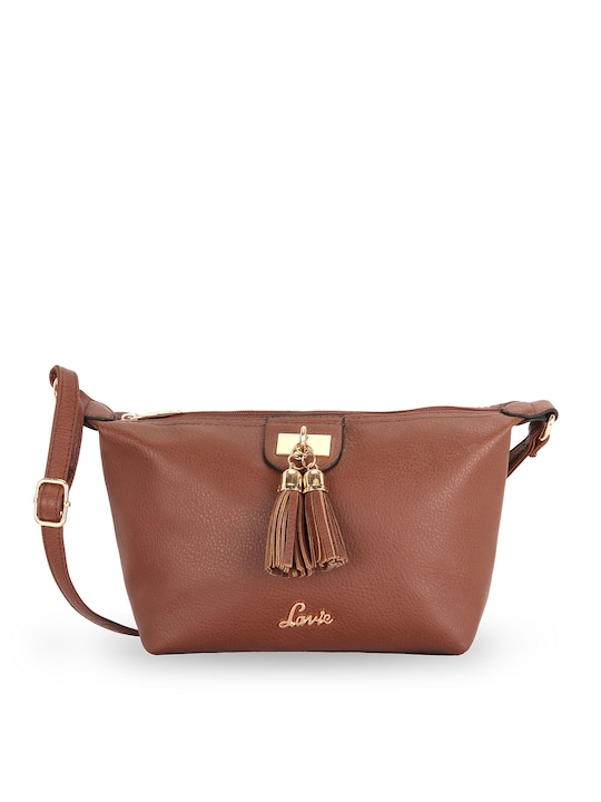 Lavie - Tan Brown Solid Sling Bag