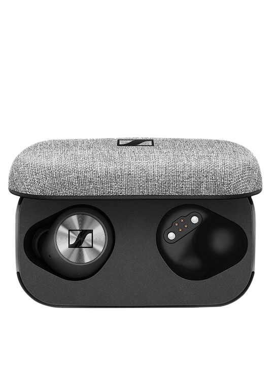 Sennheiser - Momentum Black True Wireless  Headphone with Multi-Touch Fingertip Control