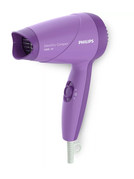 Philips - HP8100/46 SalonDry ThermoProtect 1000W Compact Hair Dryer - Purple