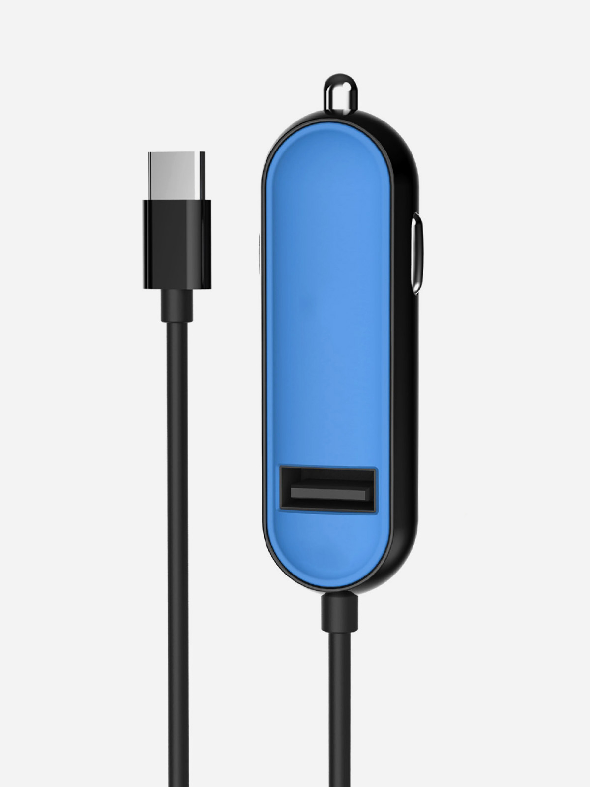 Portronics - POR 855 CarPower 2C Car Mobile Charger with Type C Cable & Single USB Port, Blue