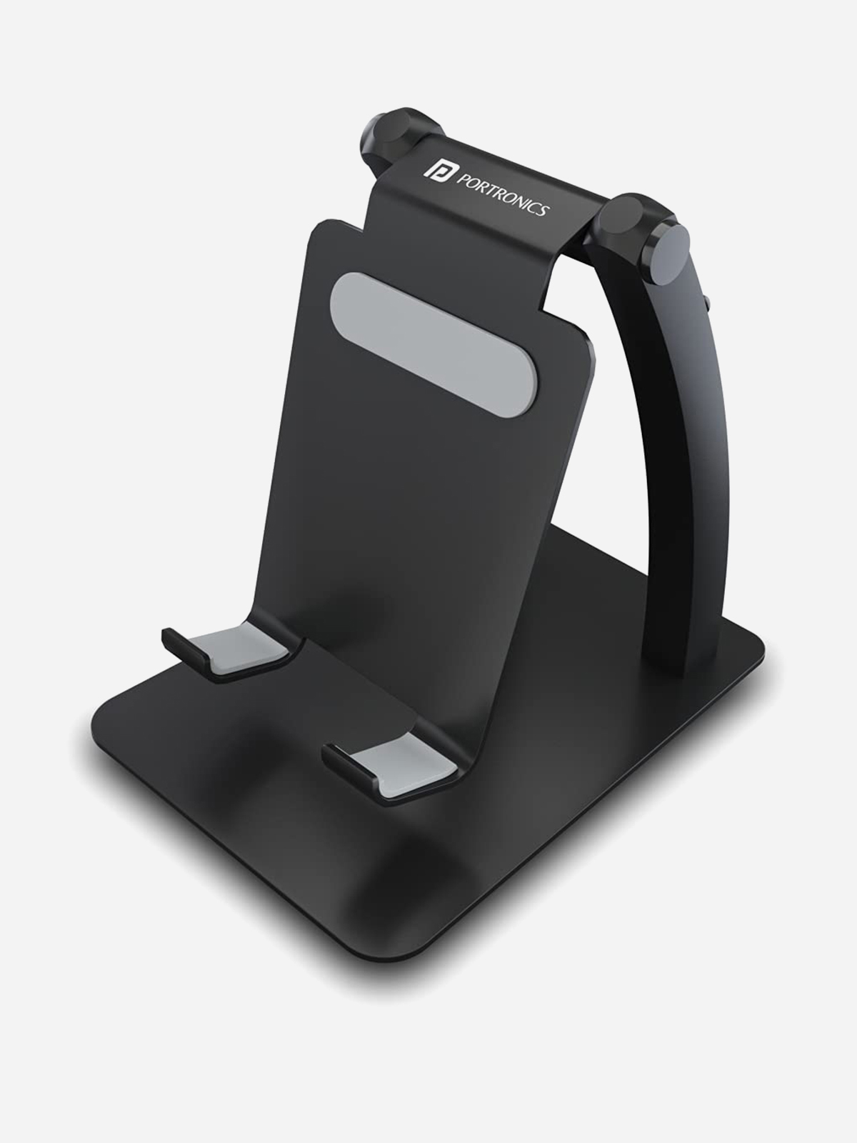 Portronics - Black Modesk Burj Mobile Holding Stand With 180 Degree View
