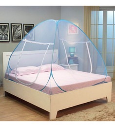 Cotton and Polyester  Double Bed Foldable Mosquito Nets