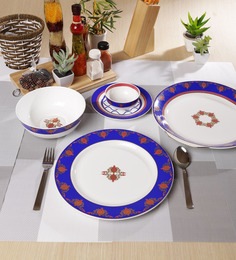 Noor Collection Bone China Dinner Set - Set of 27