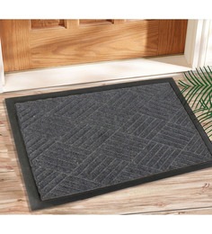 Grey Coir 24 x 16 Inch Outdoor Decorative Heavy Duty Mat