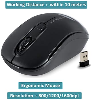 Zebronics Dash Wireless Mouse ( Black )