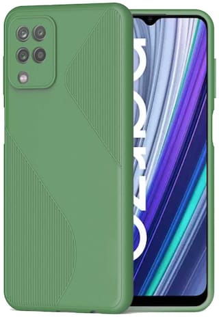 RRTBZ Soft Flexible Back Case Cover for Realme Narzo 30A -Green