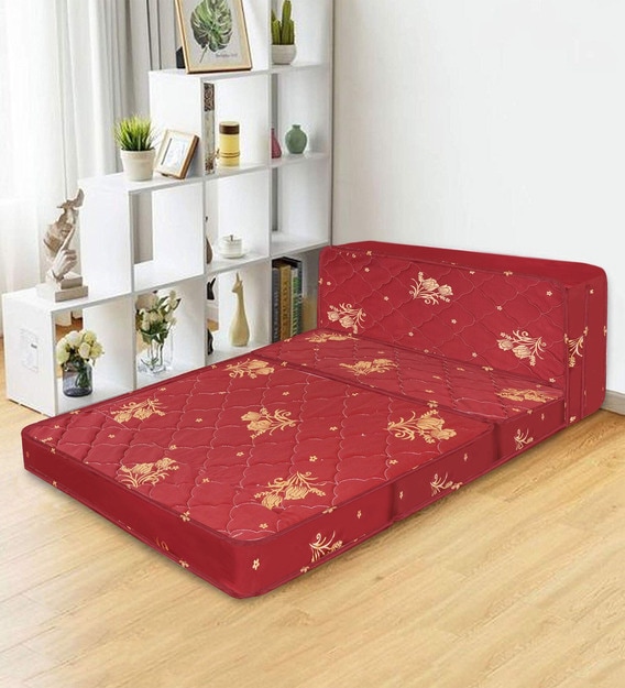 Bouncy Tri-Fold 4 Inches Single Size (72x30) Sofa cum Folding Mattress