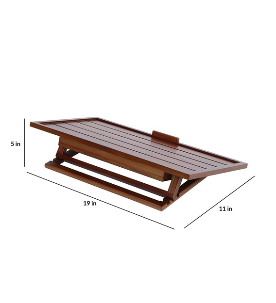 Portable Table in Brown Colour