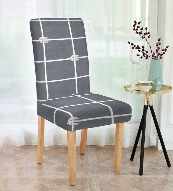 Polyester Printed 19x15 Chair Cover (Set of 4)