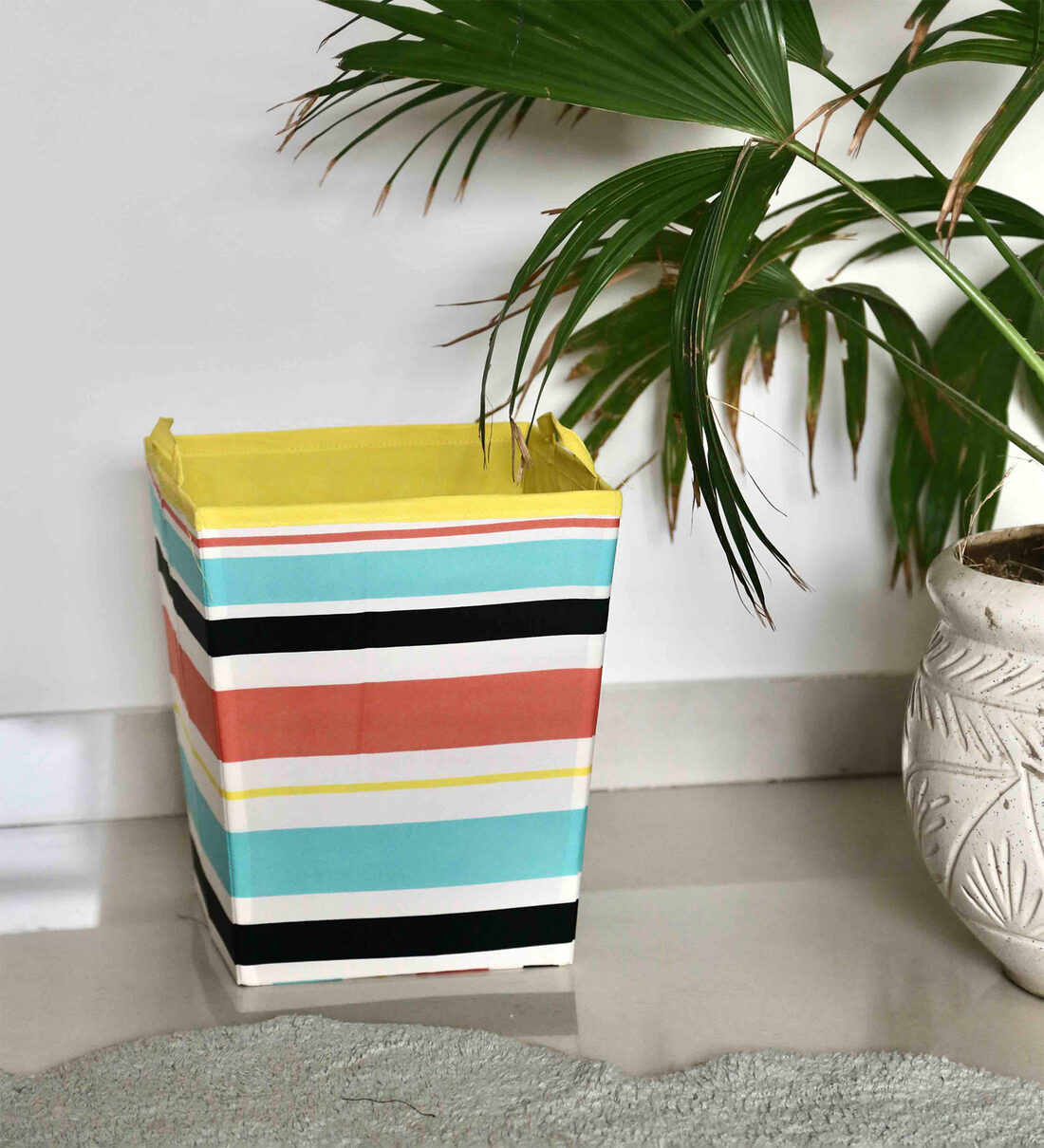 Multicolor 20 Ltr MDF and Polyester Open Dustbin, By My gift booth