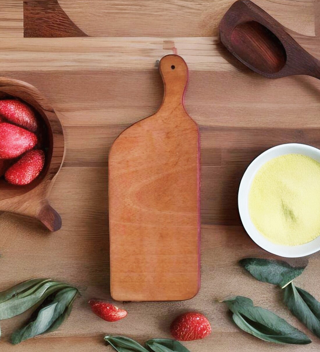 Fascinera Mango Wood Brown Chopping Board, By Art of Jodhpur