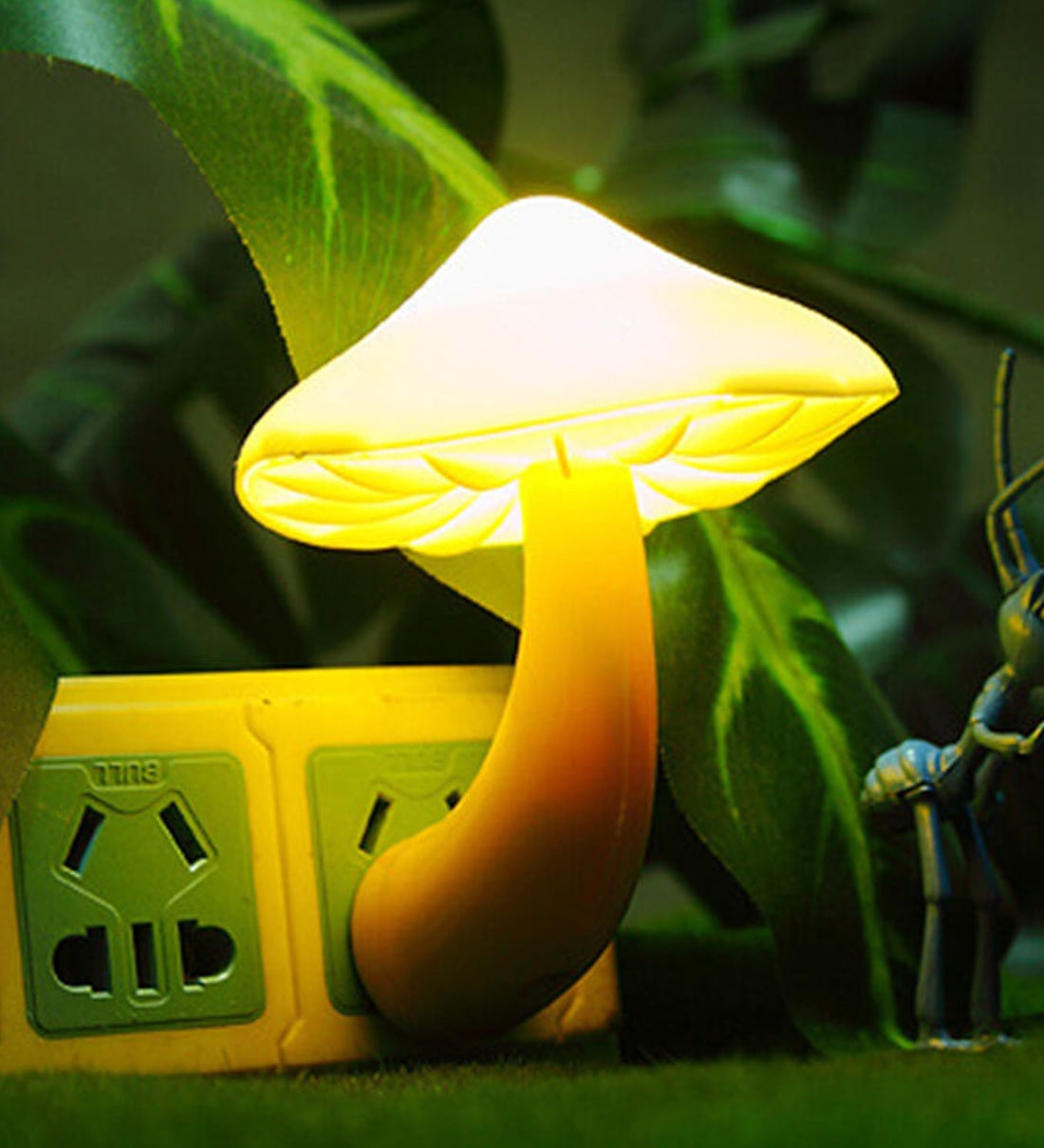 Mushroom Sensor LED Plug-in Wall Lamp, By Skylofts