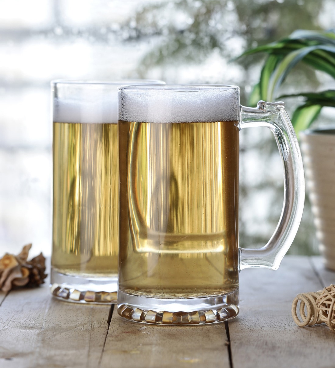 High Ball 400ml Glass (Set of 2) Beer Mug, By Cdi