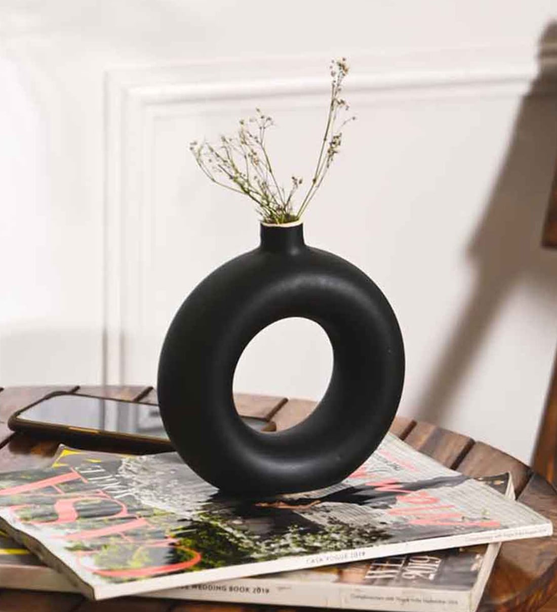 Black Ceramic Mendeleev Table Vases, By Purezento