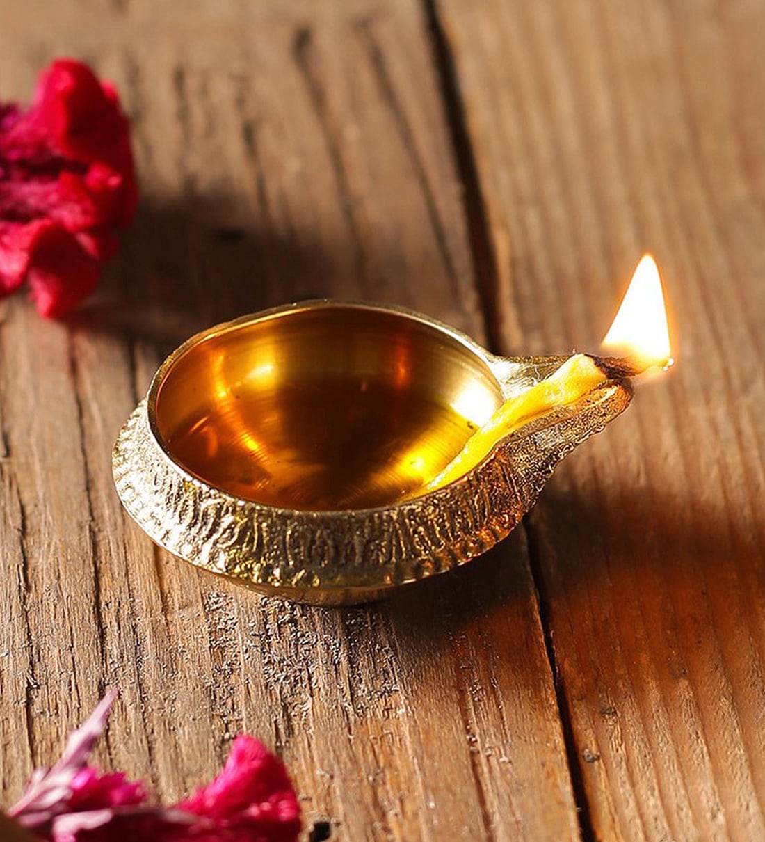 Gold Brass Kuber Diwali Diyas, By Arghyam