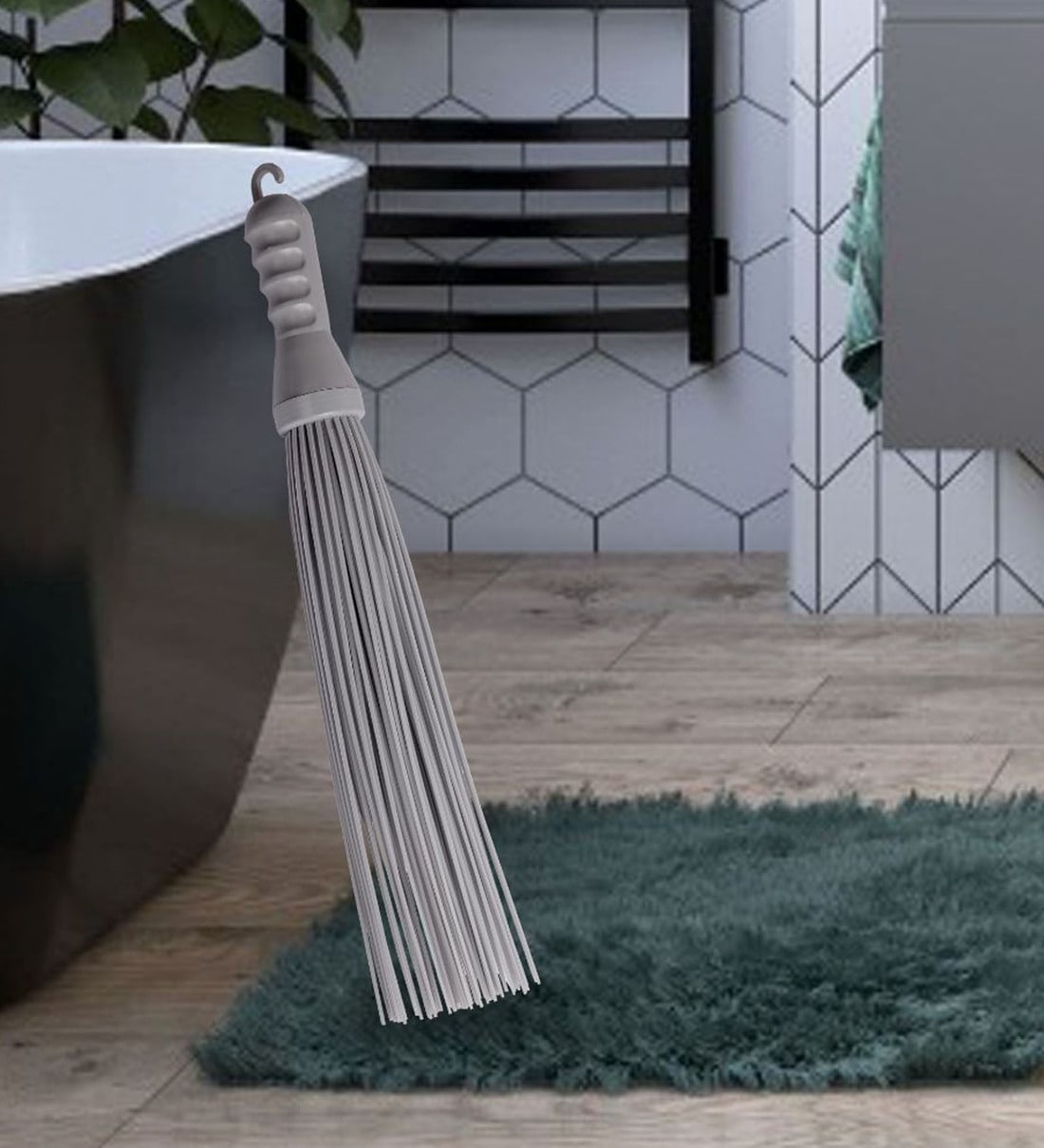 Multicolour Polypropylene Broom for Wet Cleaning (Set of 2), By Regalo