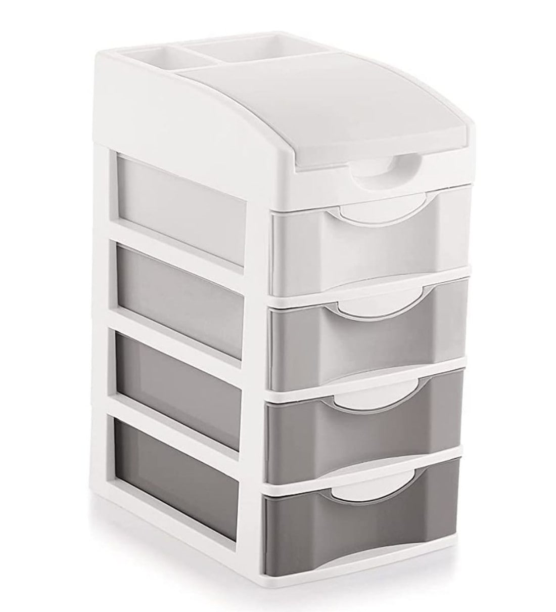 Grey Polypropylene 4 Layer Drawer Organiser, By Regalo