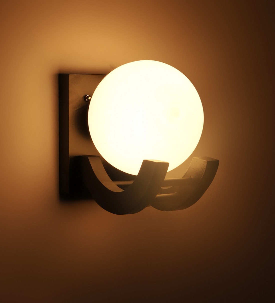 Shubra Black Metal Wall Sconces, By Eliante by Jainsons Lights