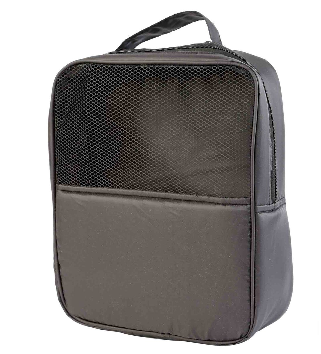 Black Polyester Non Foldable Travel Shoe Organiser, By My gift booth