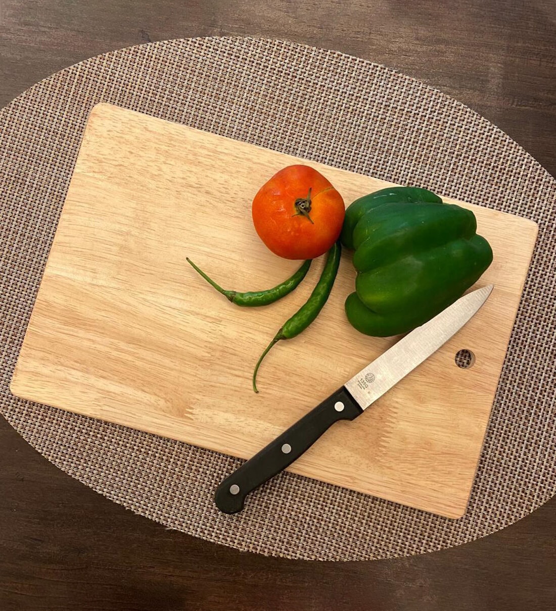 Natural Rubber Wood Chopping Board, By ClasiCraft