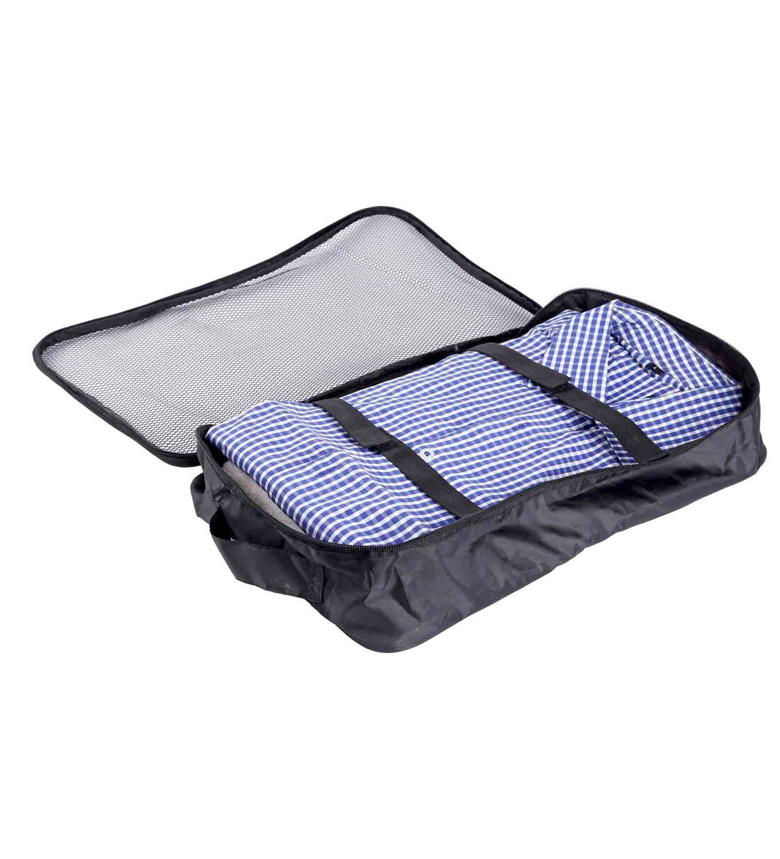 Black Polyester Shirt Travel Bag Organiser, By My gift booth