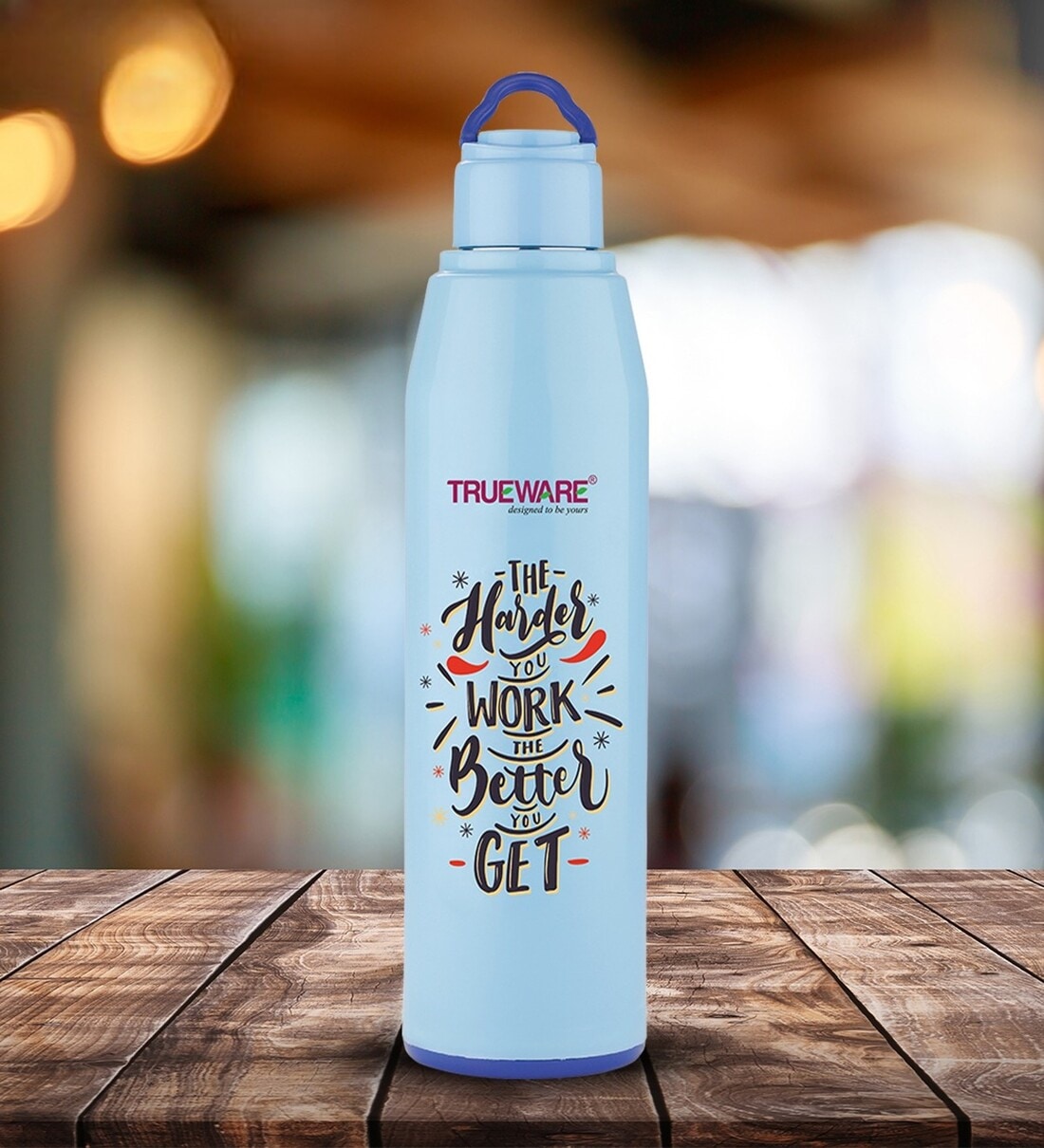 Sunshine 700ml Thermoware Plastic & Steel Water Bottle, By Trueware