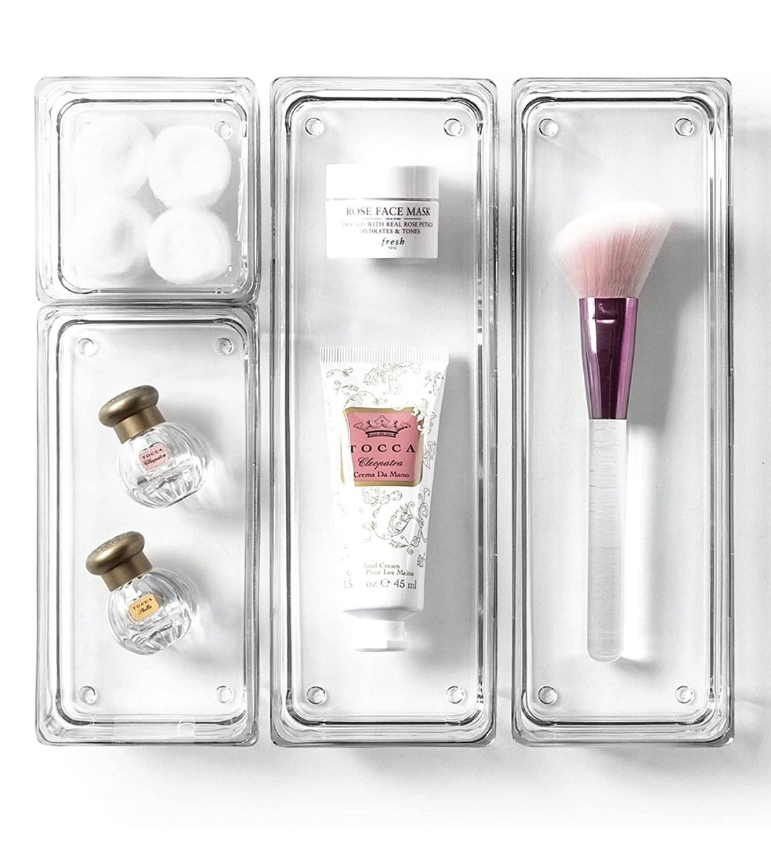 Transparent Polypropylene Multipurpose Drawer Organiser, By Regalo