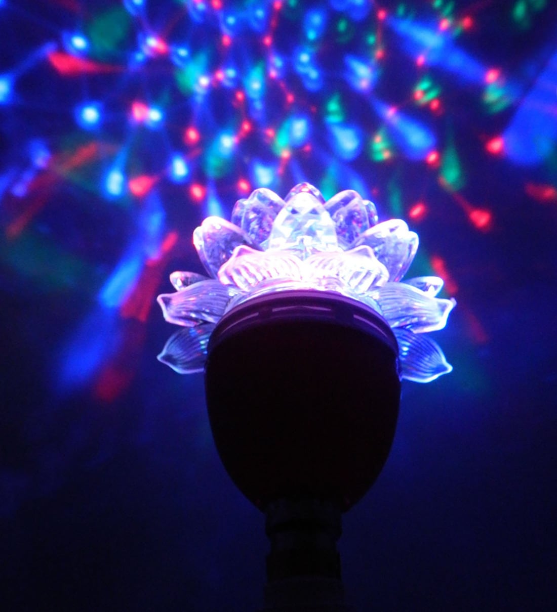 Crisanto Multicolour Self Rotating Plastic Decorative Light, By Tu Casa