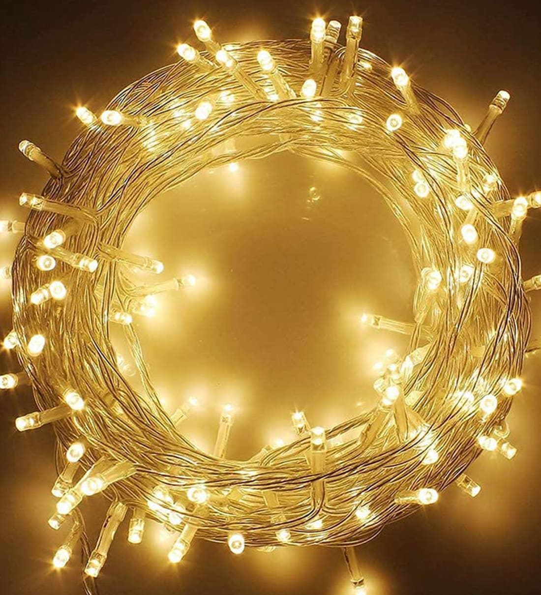 White and Yellow 12 Meter Plug-In LED String Light, By The Purple Tree
