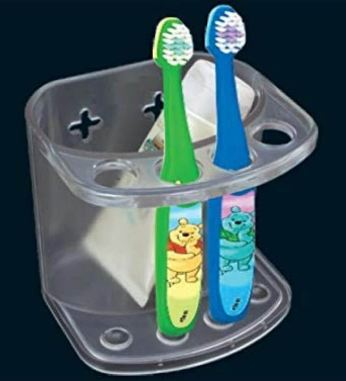 Premium Clear Acrylic Toothbrush Holder, By Regalo